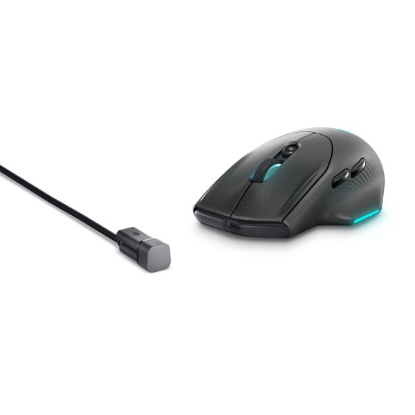 Alienware AW620M muis Gamen Rechtshandig RF Wireless + USB Type-C Optisch 26000 DPI (AW620M-G-DEAM)
