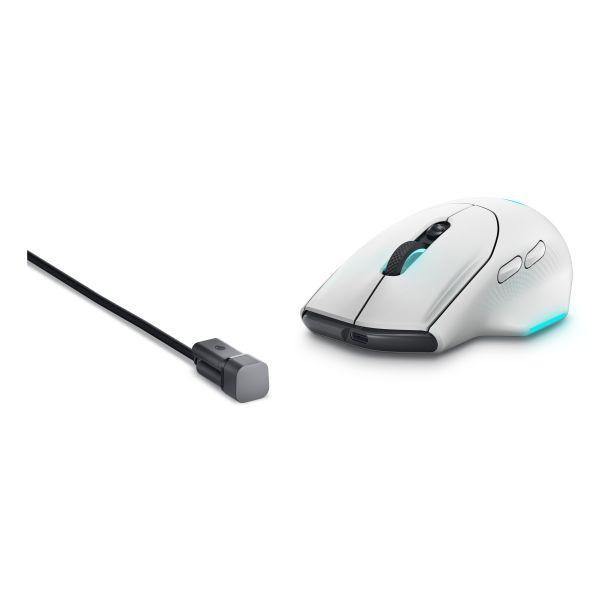 Alienware AW620M muis Gamen Rechtshandig RF Wireless + USB Type-C Optisch 26000 DPI (AW620M-W-DEAM)
