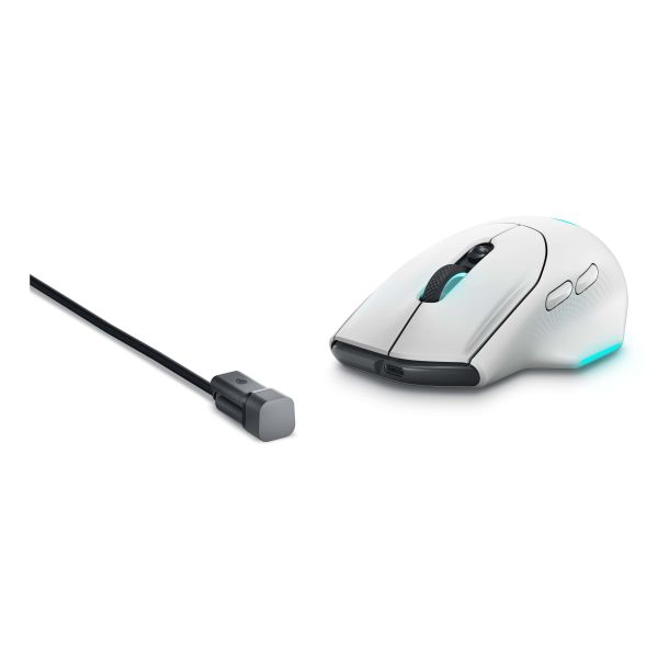 Alienware AW620M muis Gamen Rechtshandig RF Wireless + USB Type-C Optisch 26000 DPI (AW620M-W-DEAM)