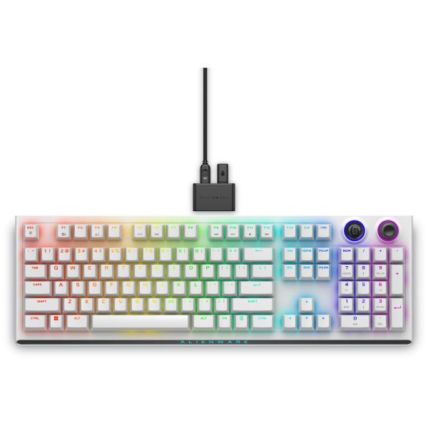 Alienware Tri-Mode AW920K toetsenbord Gamen USB + RF Wireless + Bluetooth Wit (AW920K-W-WW)