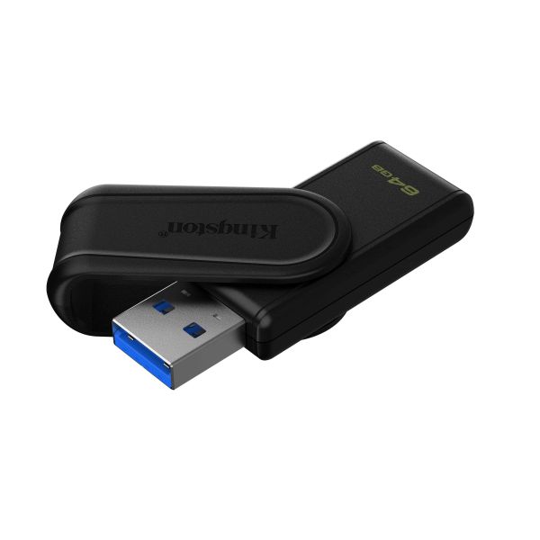 Kingston Technology DataTraveler 64GB Portable USB 3.2 Gen 1 Exodia S (Black/Black) (DTXS/64GB)