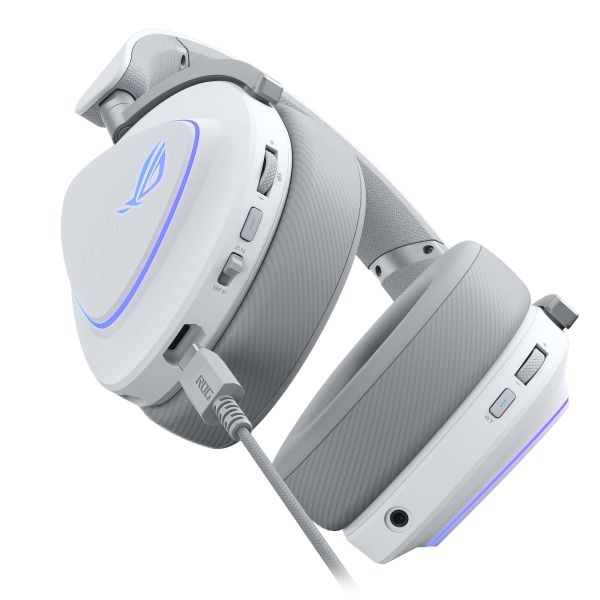 ASUS ROG Delta II Headset Bedraad en draadloos Hoofdband Gamen USB Type-C Bluetooth Wit (90YH03W0-BHUA10) ASUS ROG Delta II Headset Bedraad en draadloos Hoofdband Gamen USB Type-C Bluetooth Wit (90YH03W0-BHUA10)