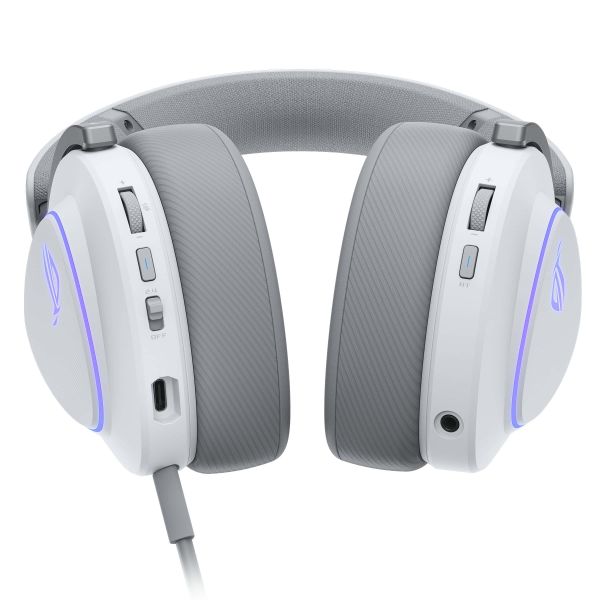 ASUS ROG Delta II Headset Bedraad en draadloos Hoofdband Gamen USB Type-C Bluetooth Wit (90YH03W0-BHUA10) ASUS ROG Delta II Headset Bedraad en draadloos Hoofdband Gamen USB Type-C Bluetooth Wit (90YH03W0-BHUA10)