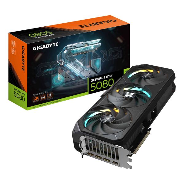GIGABYTE GeForce RTX 5080 GAMING OC 16G NVIDIA 16 GB GDDR7 (GV-N5080GAMINGOC-16GD)