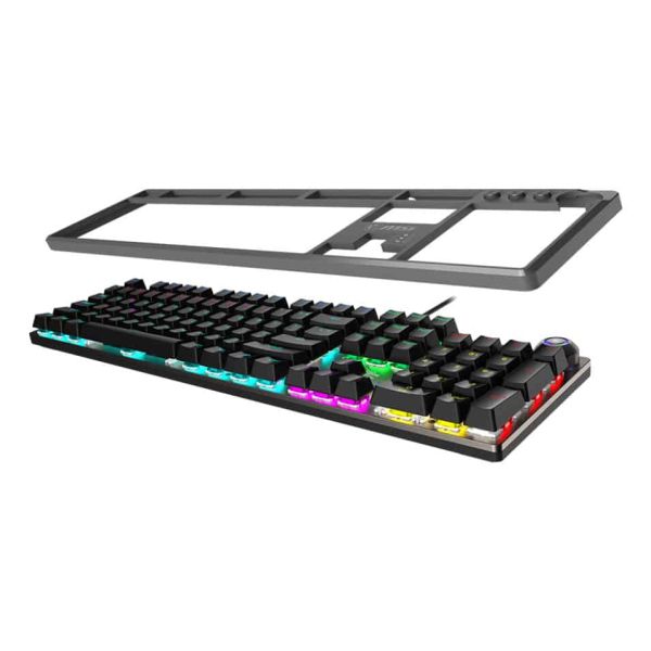 MSI FORGE GK310 RED DE toetsenbord Gamen USB QWERTY Duits Zwart (OS1-8ZA8013-000)