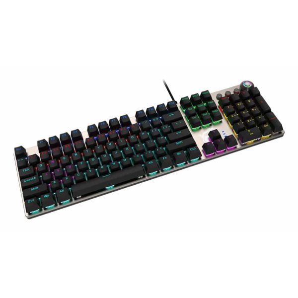 MSI FORGE GK310 RED DE toetsenbord Gamen USB QWERTY Duits Zwart (OS1-8ZA8013-000)