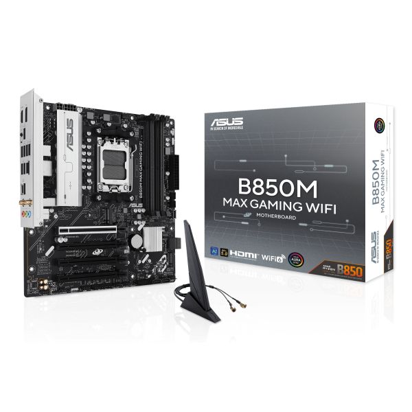 ASUS B850M MAX GAMING WIFI AMD B850 Socket AM5 micro ATX (90MB1LL0-M0EAY0)