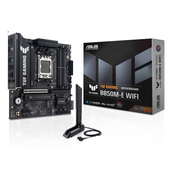 ASUS TUF GAMING B850M-E WIFI AMD B850 Socket AM5 micro ATX (90MB1LS0-M0EAY0)