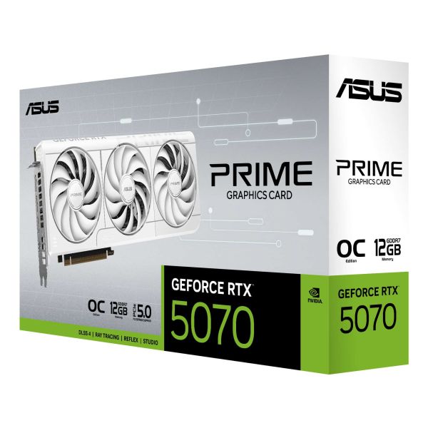ASUS Prime -RTX5070-O12G-WHITE NVIDIA GeForce RTX 5070 12 GB GDDR7 (90YV0M19-M0NA00)