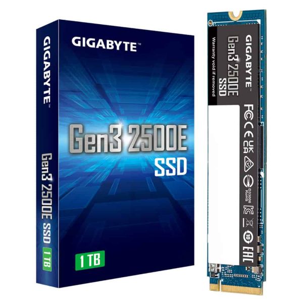 GIGABYTE Gen3 2500E SSD 1TB M.2 PCI Express 3.0 NVMe 3D NAND (GEN3 2500E SSD 1TB)