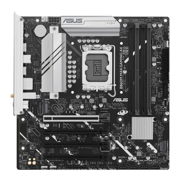 ASUS B860M MAX GAMING AX Intel B860 LGA 1851 (Socket V1) micro ATX (90MB1JZ0-M0EAY0)