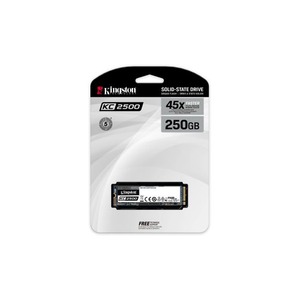 Kingston Technology KC2500 250 GB M.2 PCI Express 3.0 NVMe 3D TLC (SKC2500M8/250G)