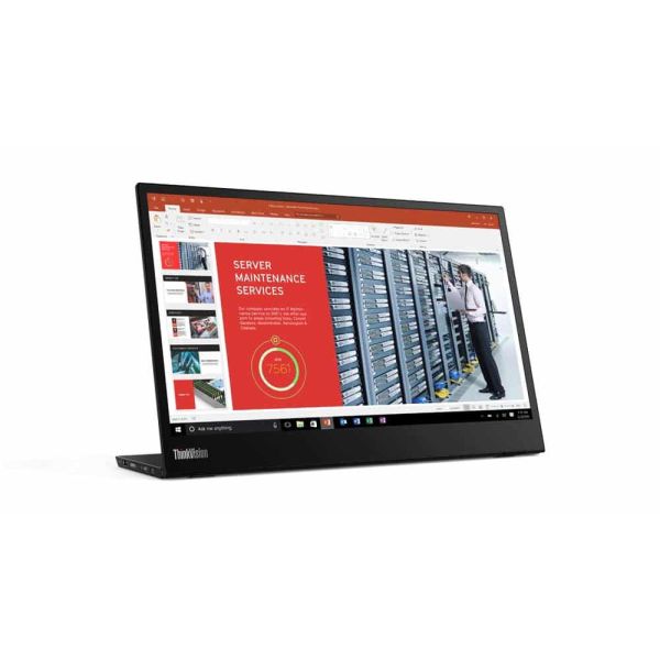 Lenovo ThinkVision M14 35,6 cm (14") 1920 x 1080 Pixels Full HD LED Zwart (61DDUAT6EU)