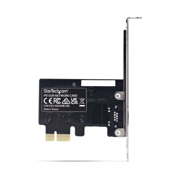 StarTech.com 1-Port 5G Gigabit PCIe Ethernet Adapter Kaart, 5G/2.5G/1G/100M/10M PCI Express Netwerkkaart, Realtek RTL8126, Windows en Linux, TAA Compliant (PR15GR-NETWORK-CARD)