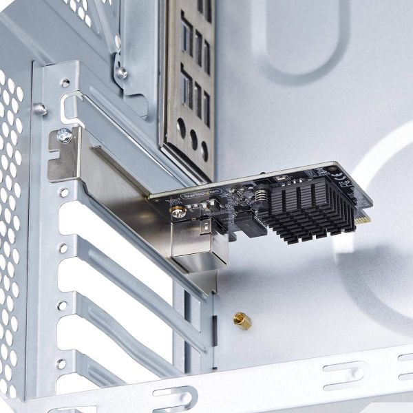 StarTech.com 1-Port 5G Gigabit PCIe Ethernet Adapter Kaart, 5G/2.5G/1G/100M/10M PCI Express Netwerkkaart, Realtek RTL8126, Windows en Linux, TAA Compliant (PR15GR-NETWORK-CARD)