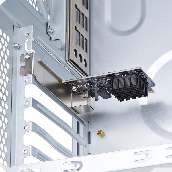 StarTech.com 1-Port 5G Gigabit PCIe Ethernet Adapter Kaart, 5G/2.5G/1G/100M/10M PCI Express Netwerkkaart, Realtek RTL8126, Windows en Linux, TAA Compliant (PR15GR-NETWORK-CARD) StarTech.com 1-Port 5G Gigabit PCIe Ethernet Adapter Kaart, 5G/2.5G/1G/100M/10M PCI Express Netwerkkaart, Realtek RTL8126, Windows en Linux, TAA Compliant (PR15GR-NETWORK-CARD)