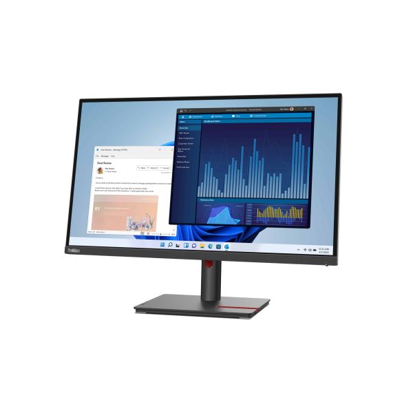 Lenovo ThinkVision T27p-30 LED display 68,6 cm (27") 3840 x 2160 Pixels 4K Ultra HD Zwart (63A9GAT1EU)