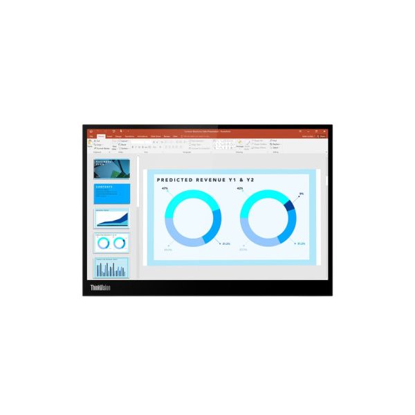 Lenovo ThinkVision M14d LED display 35,6 cm (14") 2240 x 1400 Pixels 2.2K Zwart (63AAUAT6WL)