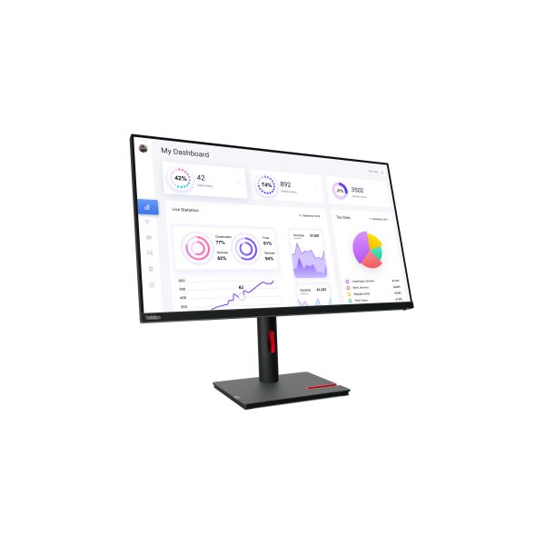 Lenovo ThinkVision T32p-30 computer monitor 80 cm (31.5") 3840 x 2160 Pixels 4K Ultra HD LED Zwart (63D2GAT1EU) Lenovo ThinkVision T32p-30 computer monitor 80 cm (31.5") 3840 x 2160 Pixels 4K Ultra HD LED Zwart (63D2GAT1EU)