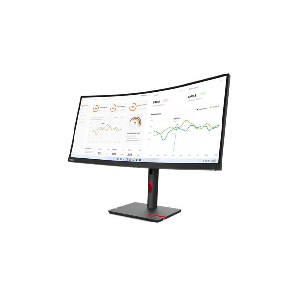 Lenovo ThinkVision T34w-30 86,4 cm (34") 3440 x 1440 Pixels Wide Quad HD LED Zwart (63D4GAT1EU)