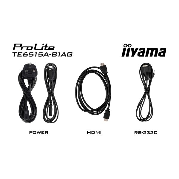 iiyama TE6515A-B1AG beeldkrant Digitale signage flatscreen 163,8 cm (64.5") Wifi 550 cd/m² 4K Ultra HD Zwart Touchscreen Type processor Android (TE6515A-B1AG)