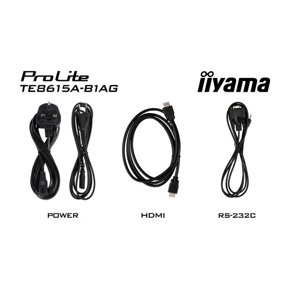 iiyama TE8615A-B1AG beeldkrant Digitale signage flatscreen 2,18 m (86") Wifi 550 cd/m² 4K Ultra HD Zwart Touchscreen Type processor Android (TE8615A-B1AG)