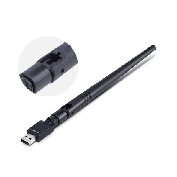 StarTech.com USB Bluetooth 5.3 Adapter voor PC/Laptop, Class 1, USB Bluetooth Dongle, Connectiviteit over grote afstanden voor toetsenbord, muis, audiostreaming en PAN-netwerken, Windows/Linux (AV53C1-USB-BLUETOOTH)
