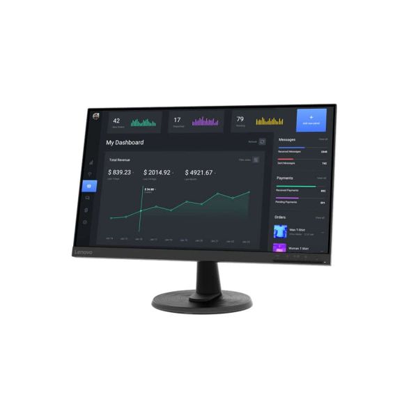 Lenovo D24-40 60,5 cm (23.8") 1920 x 1080 Pixels Full HD LED Zwart (67A2KAC6EU)