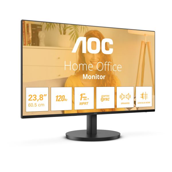 AOC B3 24B3QA2 computer monitor 60,5 cm (23.8") 1920 x 1080 Pixels Full HD LED Zwart (24B3QA2) AOC B3 24B3QA2 computer monitor 60,5 cm (23.8") 1920 x 1080 Pixels Full HD LED Zwart (24B3QA2)