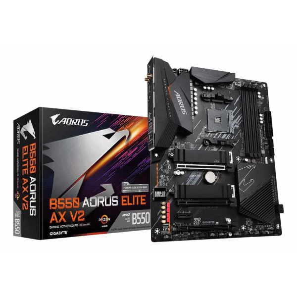 GIGABYTE B550 AORUS ELITE AX V2 moederbord AMD B550 Socket AM4 ATX (B550 AORUS ELT AX)