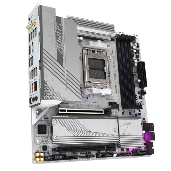 GIGABYTE B650M AORUS ELITE AX ICE moederbord AMD B650 Socket AM5 micro ATX (B650M A ELITE AX I)