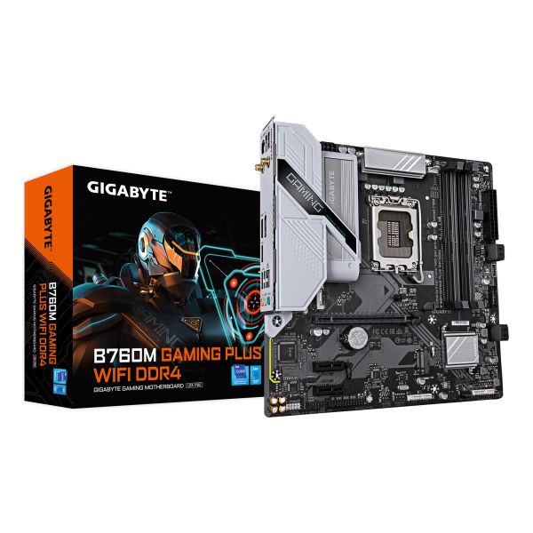 GIGABYTE B760M GAMING PLUS WIFI DDR4 Intel B760 LGA 1700 micro ATX (B760M G P WF DDR4)