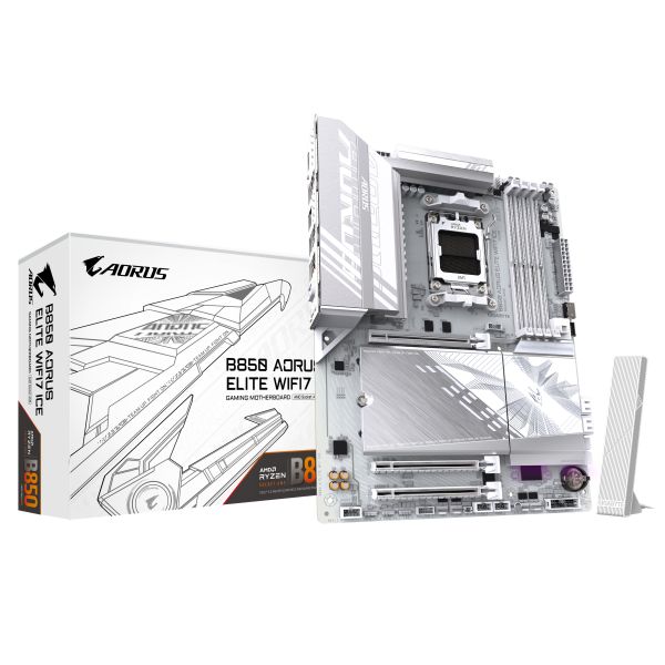 GIGABYTE B850 AORUS ELITE WIFI7 ICE AMD B850 Socket AM5 ATX (B850 A ELITE WF7 I) GIGABYTE B850 AORUS ELITE WIFI7 ICE AMD B850 Socket AM5 ATX (B850 A ELITE WF7 I)