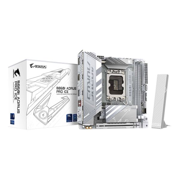 GIGABYTE B860I AORUS PRO ICE moederbord Intel B860 LGA 1851 (Socket V1) mini ITX (B860I AORUS PRO I)