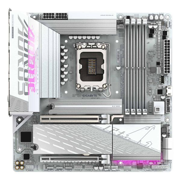 GIGABYTE B860M AORUS ELITE WF6E ICE Intel B860 LGA 1851 (Socket V1) micro ATX (B860M A ELT WF6E I)