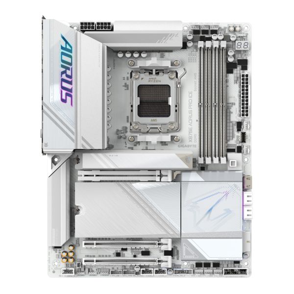 GIGABYTE X870E AORUS PRO ICE moederbord AMD X870E Socket AM5 ATX (X870E AORUS PRO I)