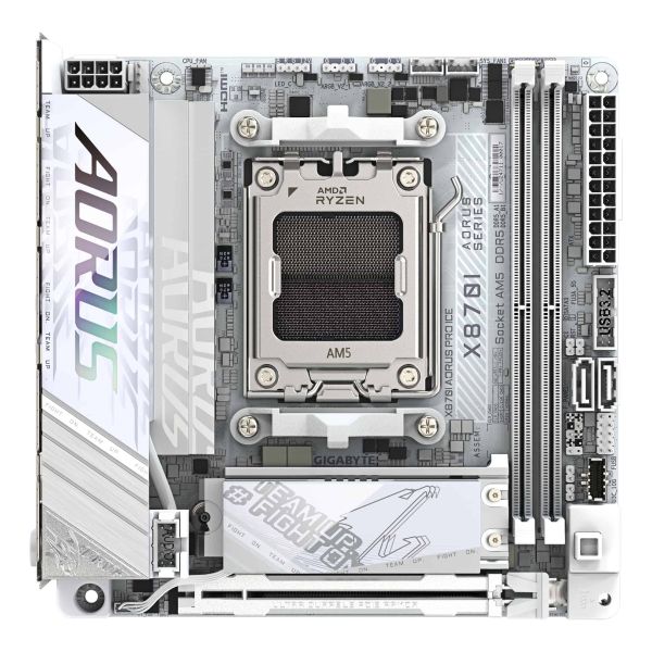 GIGABYTE X870I AORUS PRO ICE moederbord AMD X870 Socket AM5 Micro ITX (X870I AORUS PRO I)