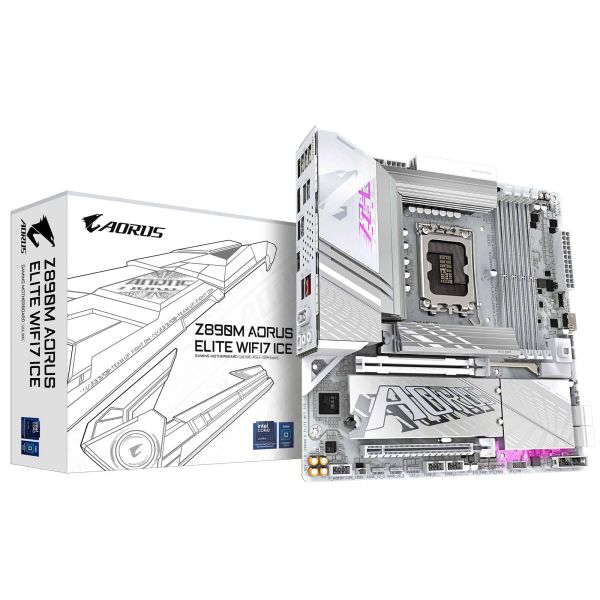 GIGABYTE Z890M AORUS ELITE WIFI7 ICE Intel Z890 LGA 1851 (Socket V1) ATX (Z890M A ELITE WF7)