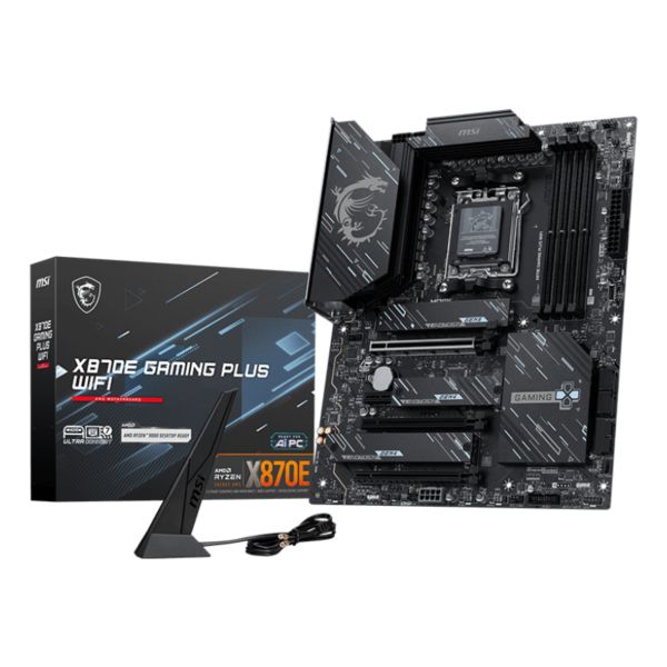 MSI X870E GAMING PLUS WIFI moederbord AMD X870E Socket AM5 ATX (7E70-001R)