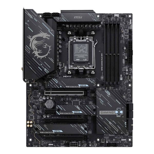 MSI X870E GAMING PLUS WIFI moederbord AMD X870E Socket AM5 ATX (7E70-001R)