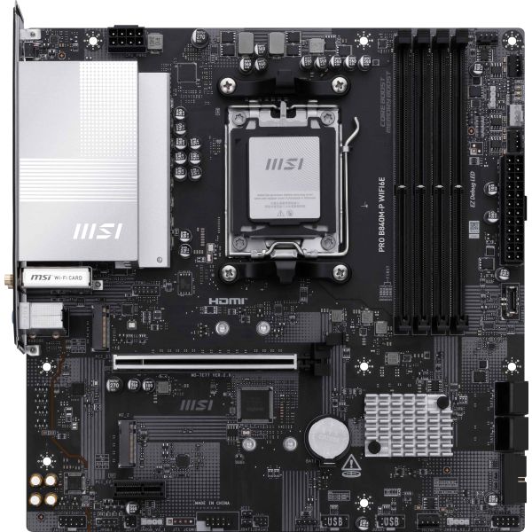 MSI PRO B840M-P WIFI6E moederbord AMD B840 Socket AM5 micro ATX (7E77-001R)