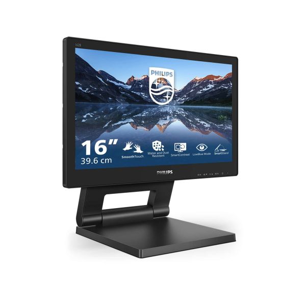 Philips 162B9T/00 computer monitor 39,6 cm (15.6") 1366 x 768 Pixels HD LCD Touchscreen Zwart (162B9T/00)