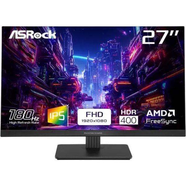 ASRock 27 Phantom Gaming PG27FFT1B monitor (PG27FFT1B)