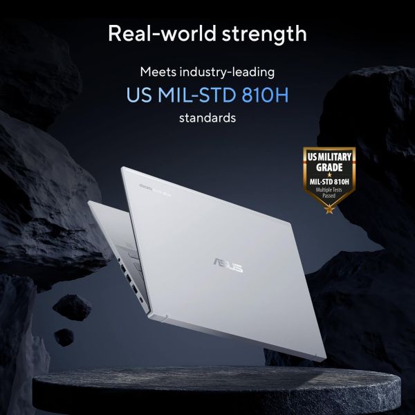 ASUS Chromebook Plus Enterprise CX54 CB5403CMA-QM0547-PO Intel Core Ultra 7 155U 35,6 cm (14") Touchscreen WQXGA 16 GB LPDDR5x-SDRAM 256 GB SSD Wi-Fi 6E (802.11ax) ChromeOS Portugees Zilver (90NX0791-M00MA0)