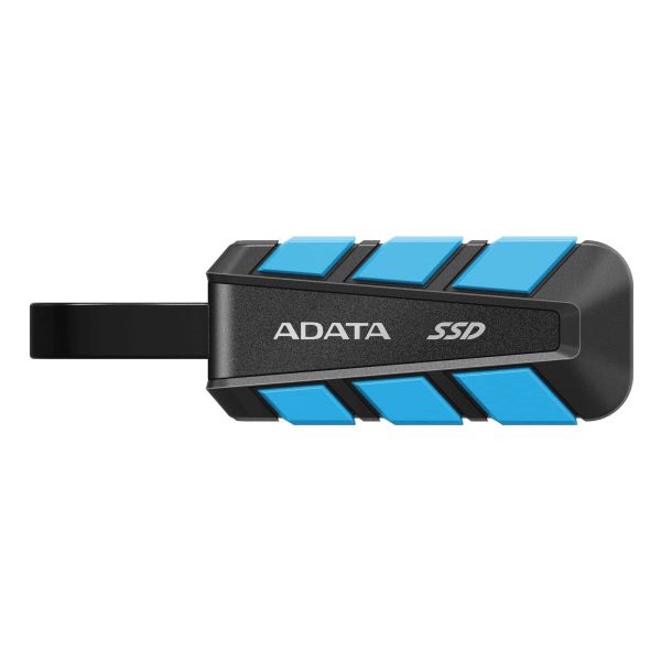 ADATA Externe SSD SC740 2TB Plug&Go blue 1050/1000 MIL.STD USB Type-C 3.2 Gen 2 (3.1 Gen 2) Zwart, Blauw (SC740-2000G-CBU)