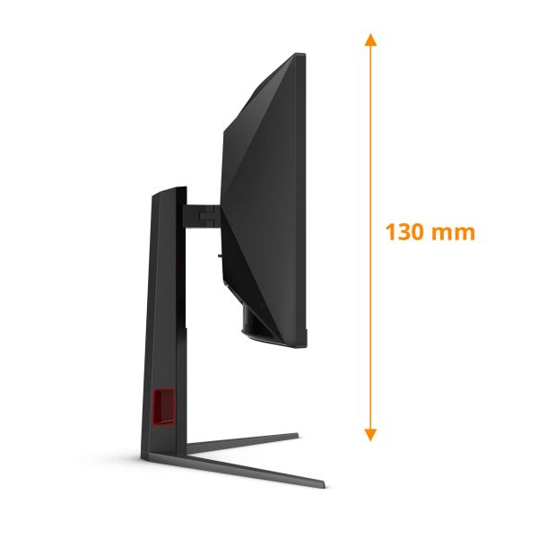 AOC G4 CU34G4Z computer monitor 86,4 cm (34") 3440 x 1440 Pixels Wide Quad HD LED Zwart, Rood (CU34G4Z)