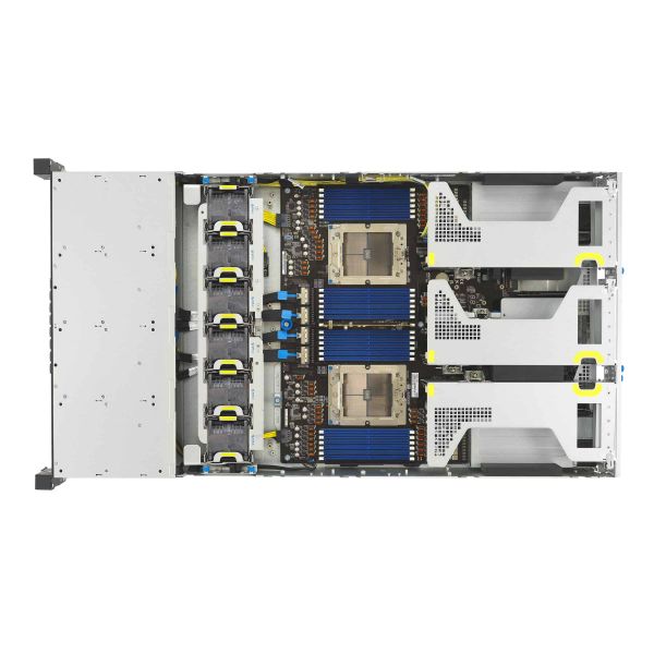 ASUS RS720A-E13-RS24G Socket SP5 Rack (2U) Zwart, Zilver (90SF0441-M001N0)