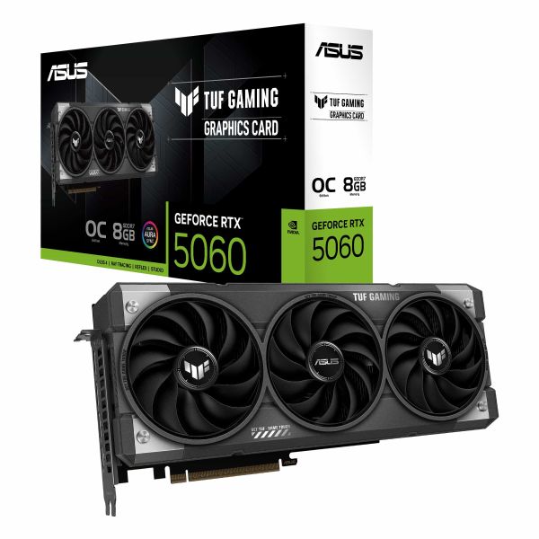 ASUS TUF Gaming TUF-RTX5060-O8G-GAMING NVIDIA GeForce RTX 5060 8 GB GDDR7 (90YV0N00-M0NA00)