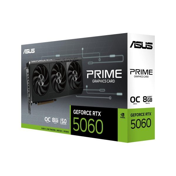 ASUS Prime -RTX5060-O8G NVIDIA GeForce RTX 5060 8 GB GDDR7 (90YV0N10-M0NA00)