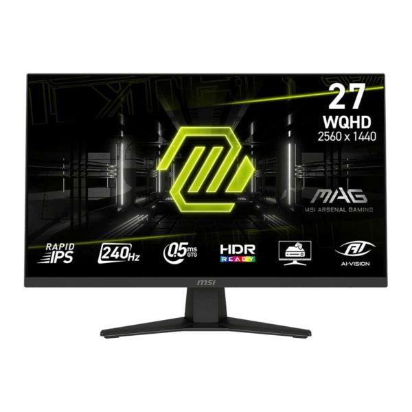 MSI MAG 274QFDE X24 computer monitor 68,6 cm (27") 2560 x 1440 Pixels Wide Quad HD LCD Zwart (9S6-3CE41H-018) MSI MAG 274QFDE X24 computer monitor 68,6 cm (27") 2560 x 1440 Pixels Wide Quad HD LCD Zwart (9S6-3CE41H-018)